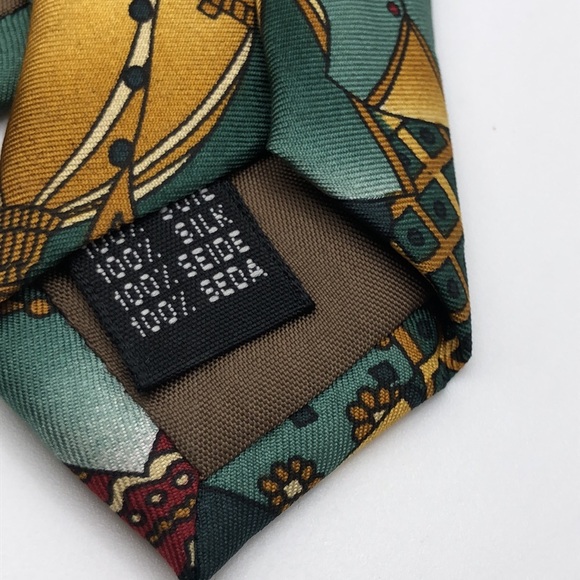 Firenze 100% Silk Tie Made in Italy.  Simone Italy. Landmarks Rome - Picture 9 of 10